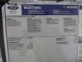 2012 Ford Mustang GT Coupe Window Sticker