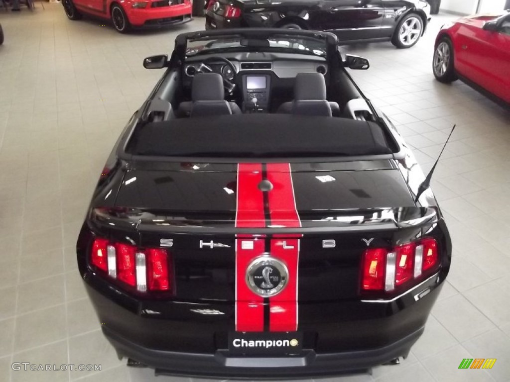 2012 Mustang Shelby GT500 SVT Performance Package Convertible - Black / Charcoal Black/Red photo #2