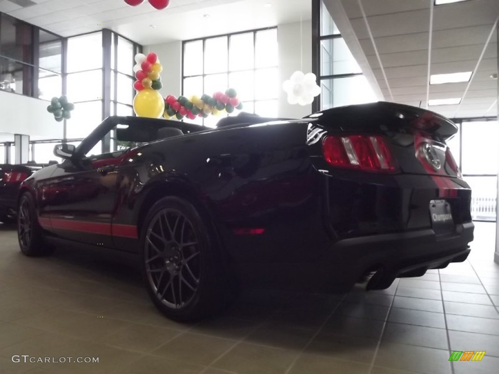 2012 Mustang Shelby GT500 SVT Performance Package Convertible - Black / Charcoal Black/Red photo #8