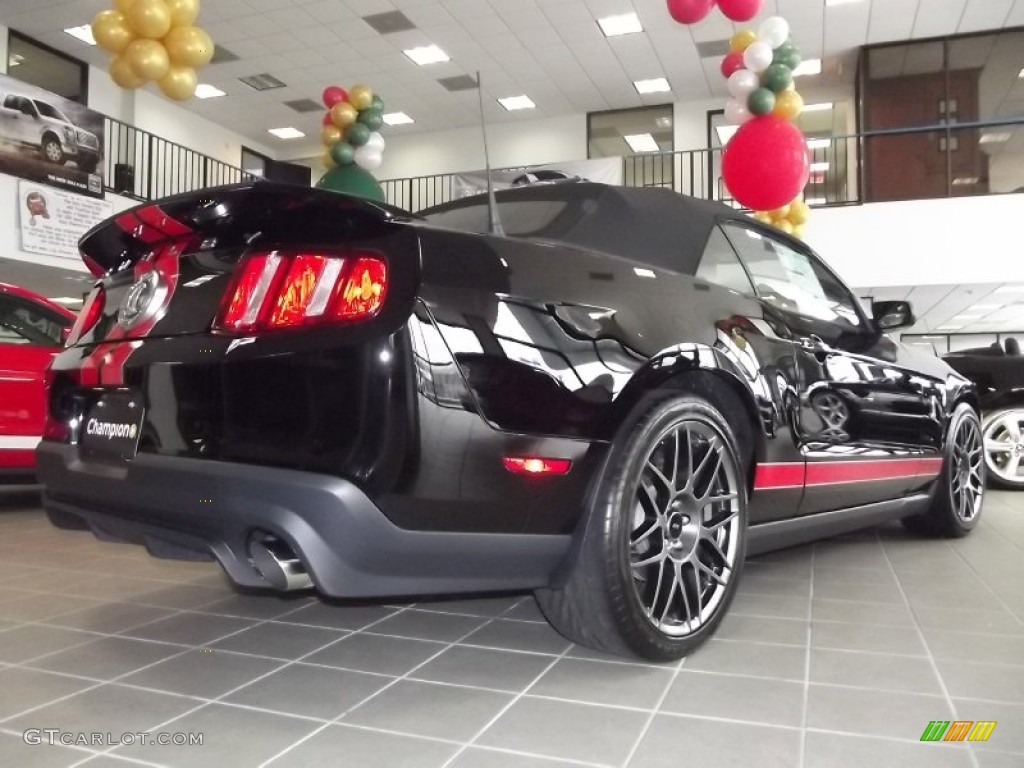 2012 Mustang Shelby GT500 SVT Performance Package Convertible - Black / Charcoal Black/Red photo #13