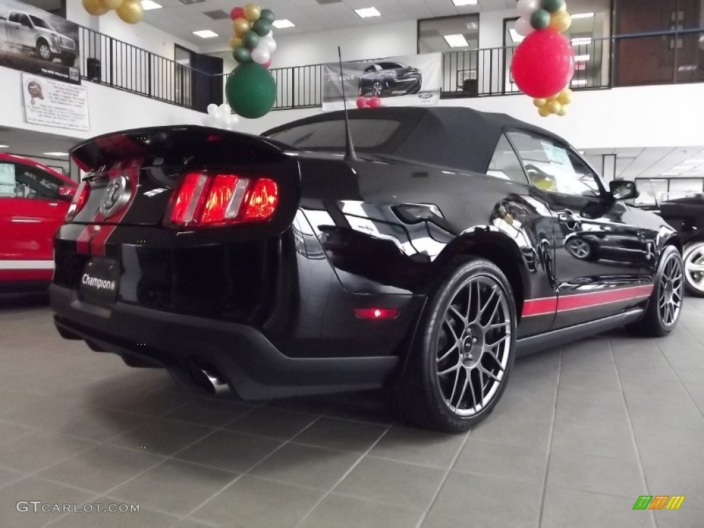 2012 Mustang Shelby GT500 SVT Performance Package Convertible - Black / Charcoal Black/Red photo #14