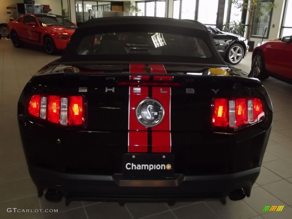 2012 Mustang Shelby GT500 SVT Performance Package Convertible - Black / Charcoal Black/Red photo #15