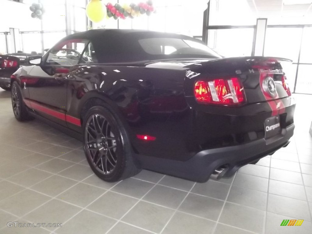 2012 Mustang Shelby GT500 SVT Performance Package Convertible - Black / Charcoal Black/Red photo #16