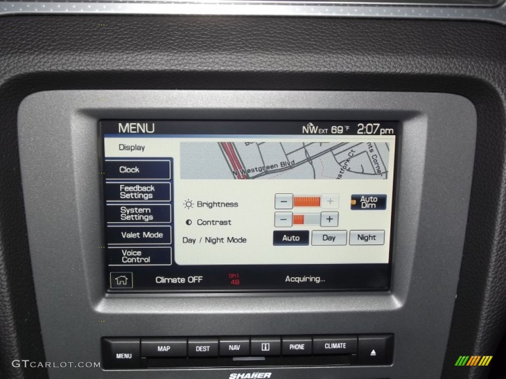 2012 Ford Mustang Shelby GT500 SVT Performance Package Convertible Navigation Photo #58266820