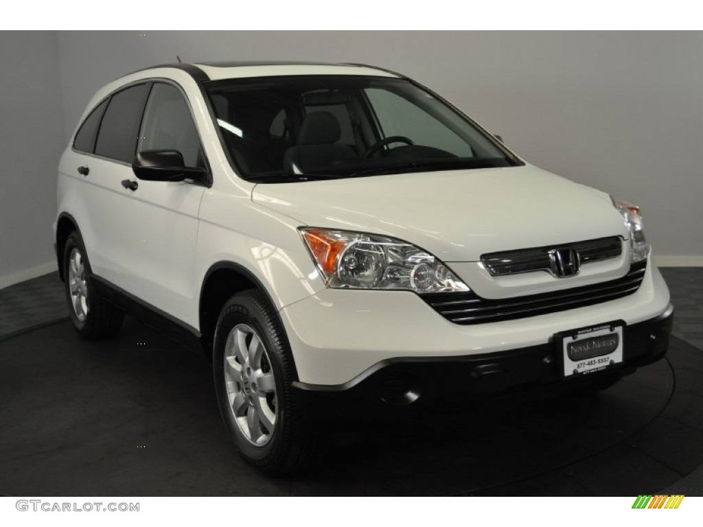 2008 CR-V EX 4WD - Taffeta White / Gray photo #6