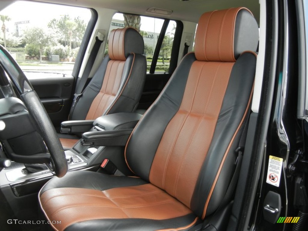 Westminster Jet Black/Tan Interior 2008 Land Rover Range Rover Westminster Supercharged Photo #58267306