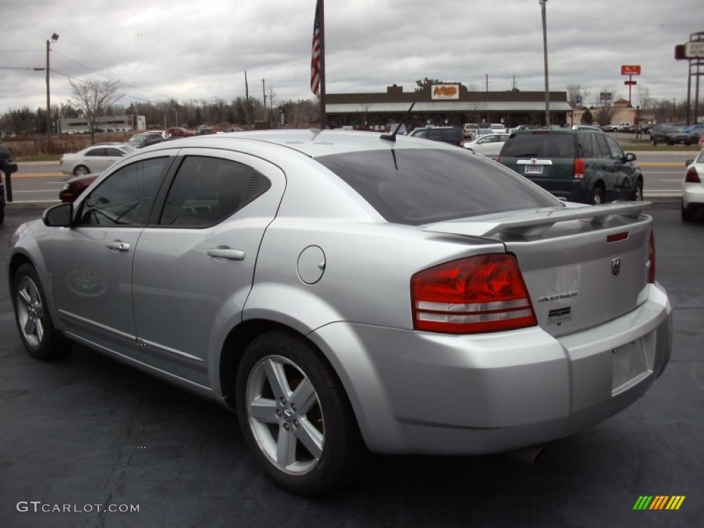 2008 Avenger R/T - Bright Silver Metallic / Dark Slate Gray/Light Graystone photo #2