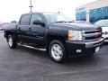 2009 Black Chevrolet Silverado 1500 LT Crew Cab 4x4  photo #2