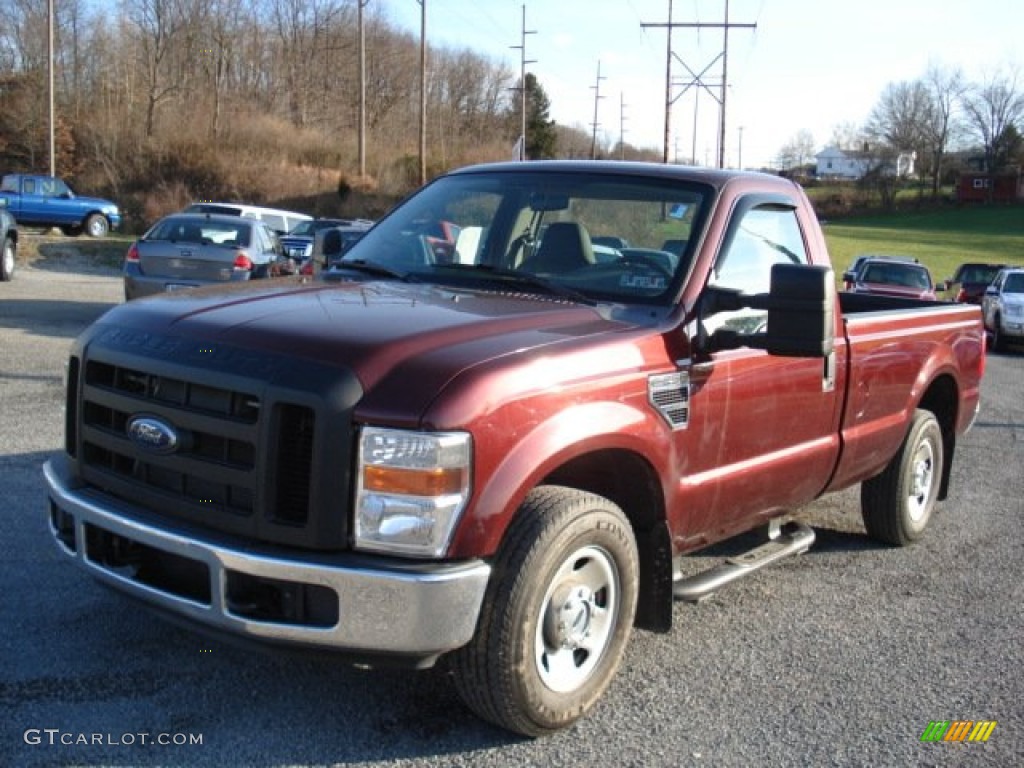 Royal Red Metallic 2009 Ford F250 Super Duty XL Regular Cab Exterior Photo #58268092