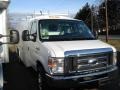 2012 Oxford White Ford E Series Cutaway E350 Commercial Utility Truck  photo #3
