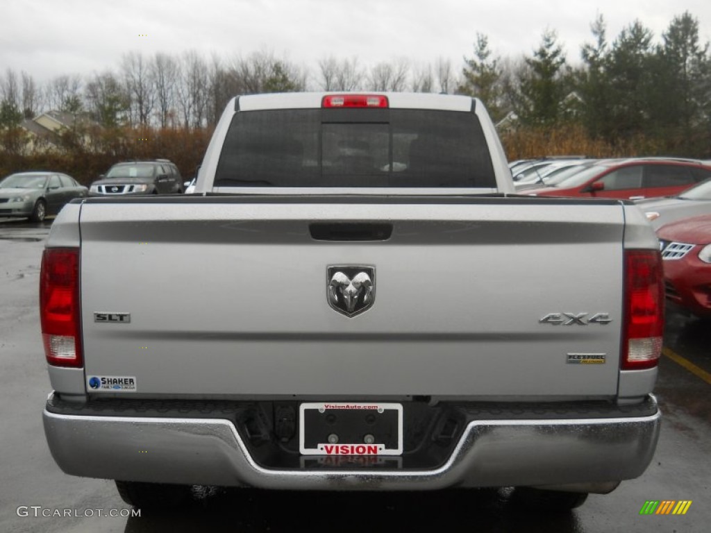 2011 Ram 1500 SLT Quad Cab 4x4 - Bright Silver Metallic / Dark Slate Gray/Medium Graystone photo #14