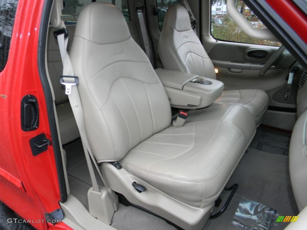 2000 F150 XLT Extended Cab 4x4 - Bright Red / Medium Graphite photo #11