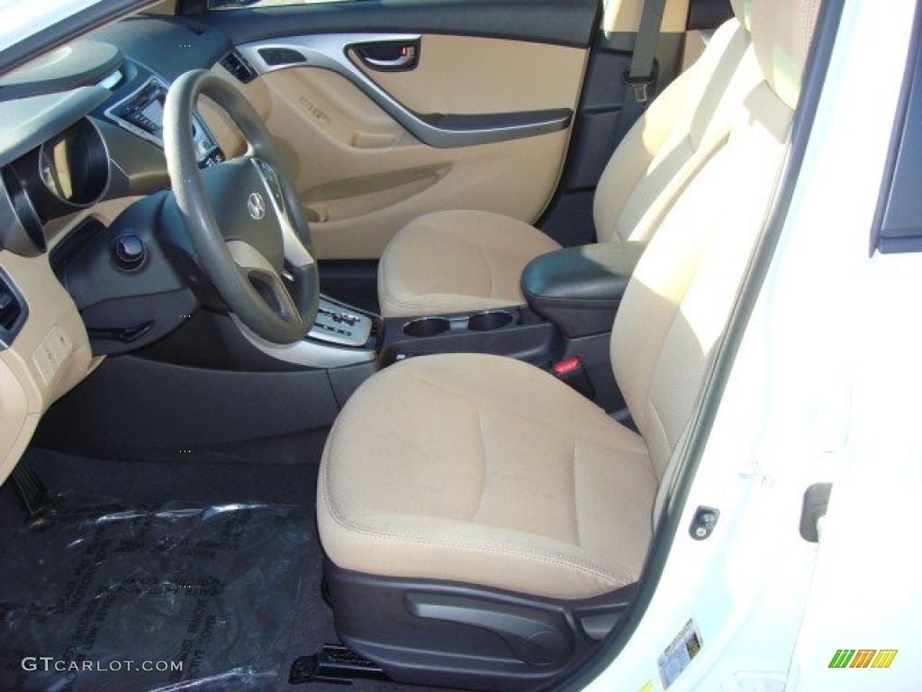 Beige Interior 2011 Hyundai Elantra GLS Photo #58272479