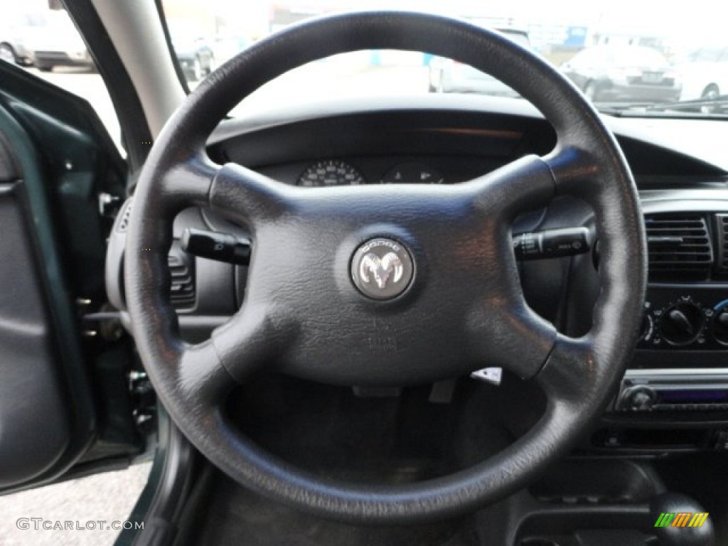 2002 Dodge Neon Standard Neon Model Dark Slate Gray Steering Wheel Photo #58272674