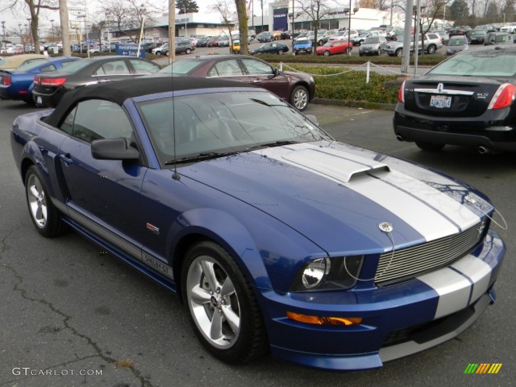 2008 Mustang GT/CS California Special Convertible - Vista Blue Metallic / Dark Charcoal photo #2