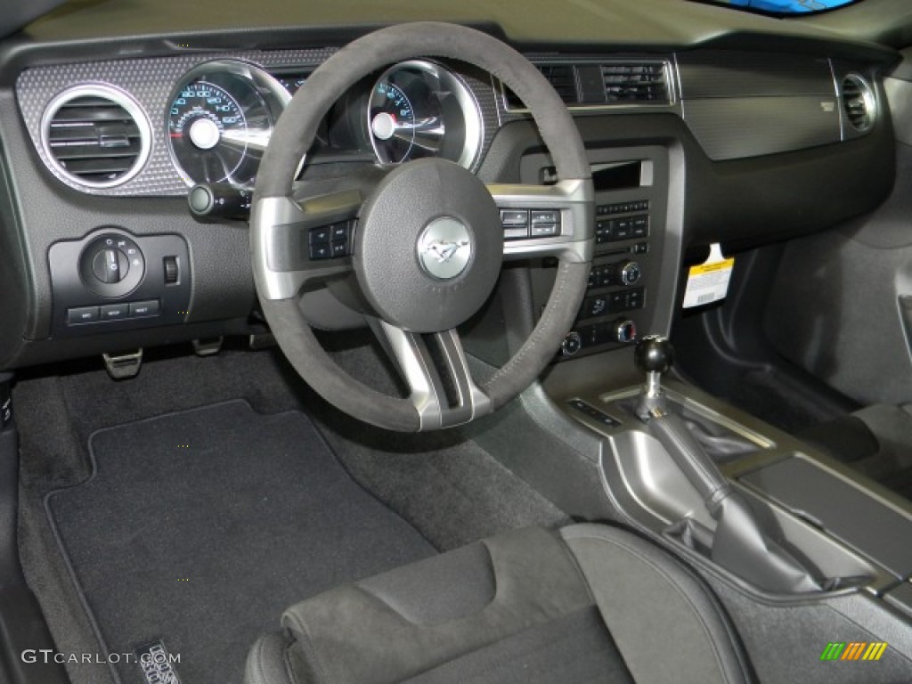 2012 Ford Mustang Boss 302 Charcoal Black Recaro Sport Seats Dashboard Photo #58274096