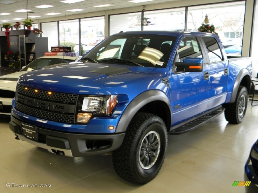 2011 F150 SVT Raptor SuperCrew 4x4 - Blue Flame Metallic / Raptor Black photo #1