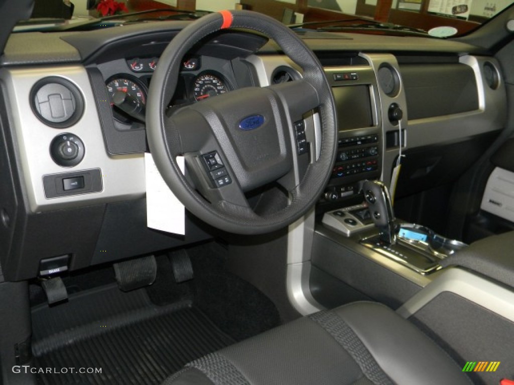 2011 Ford F150 SVT Raptor SuperCrew 4x4 Raptor Black Dashboard Photo #58274165