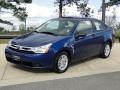 2008 Vista Blue Metallic Ford Focus SE Coupe  photo #11