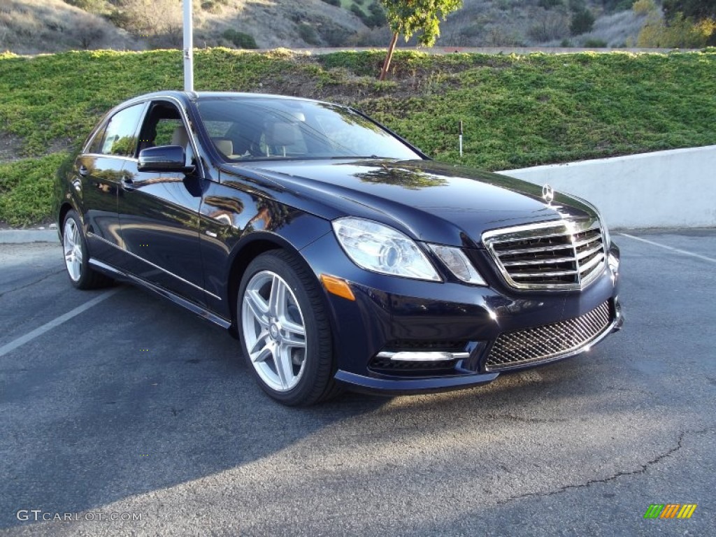 2012 E 350 Sedan - Capri Blue Metallic / Ash/Black photo #1