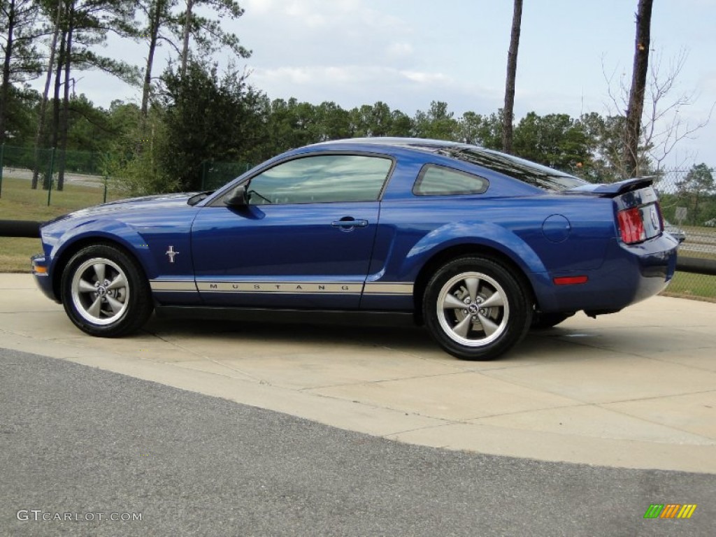 2006 Mustang V6 Premium Coupe - Vista Blue Metallic / Dark Charcoal photo #8