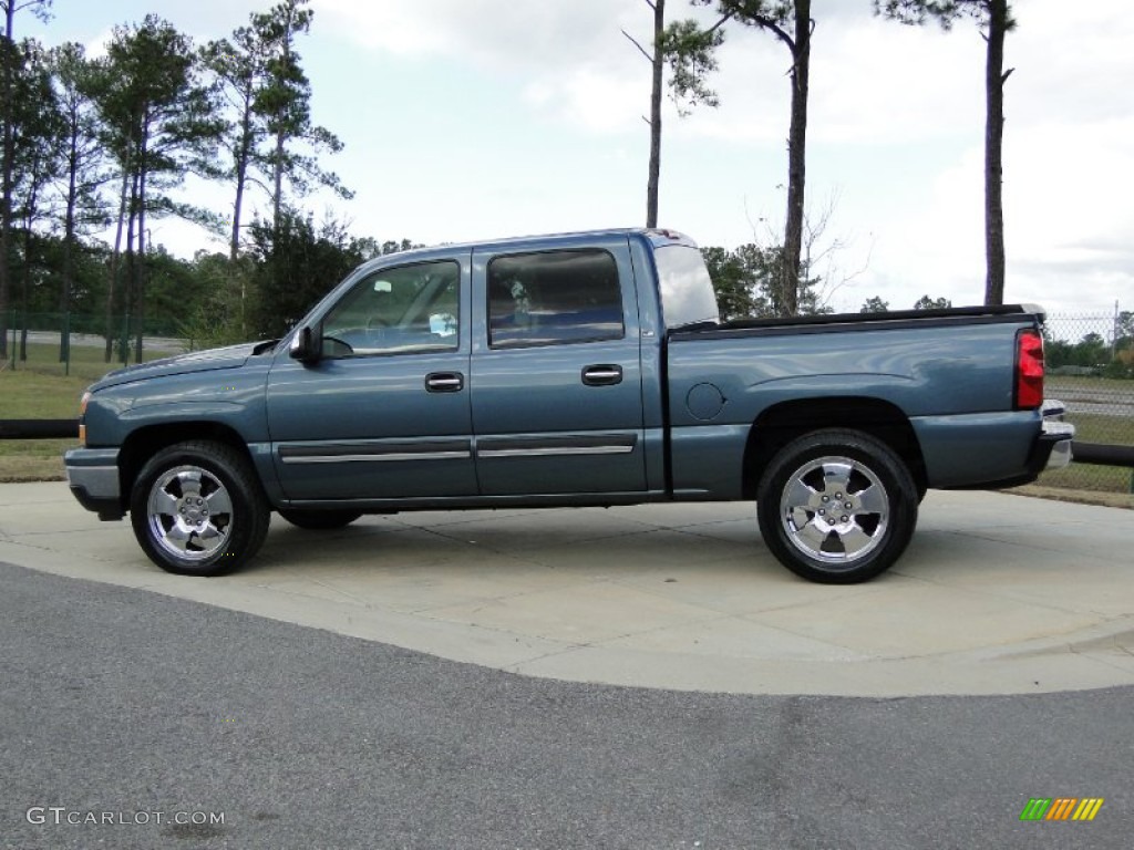 2007 Silverado 1500 Classic LS Crew Cab - Blue Granite Metallic / Dark Charcoal photo #8