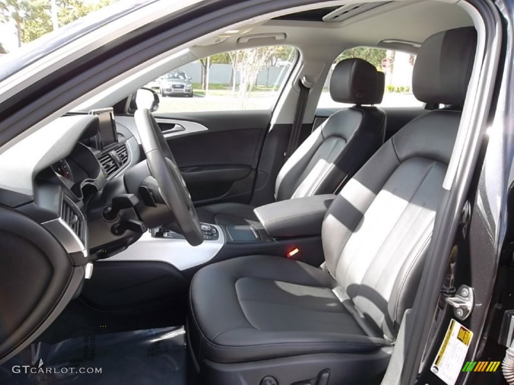 Black Interior 2012 Audi A6 3.0T quattro Sedan Photo #58276205
