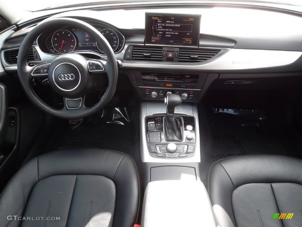 2012 Audi A6 3.0T quattro Sedan Black Dashboard Photo #58276298