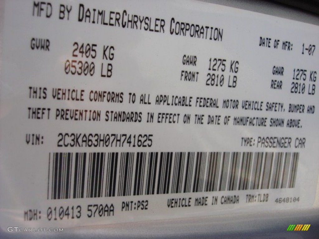 2007 300 C HEMI - Bright Silver Metallic / Dark Slate Gray/Light Graystone photo #30