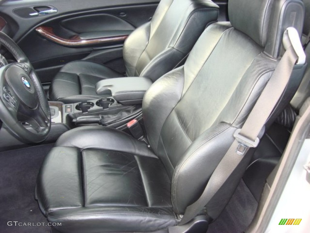 2002 3 Series 330i Convertible - Titanium Silver Metallic / Black photo #11