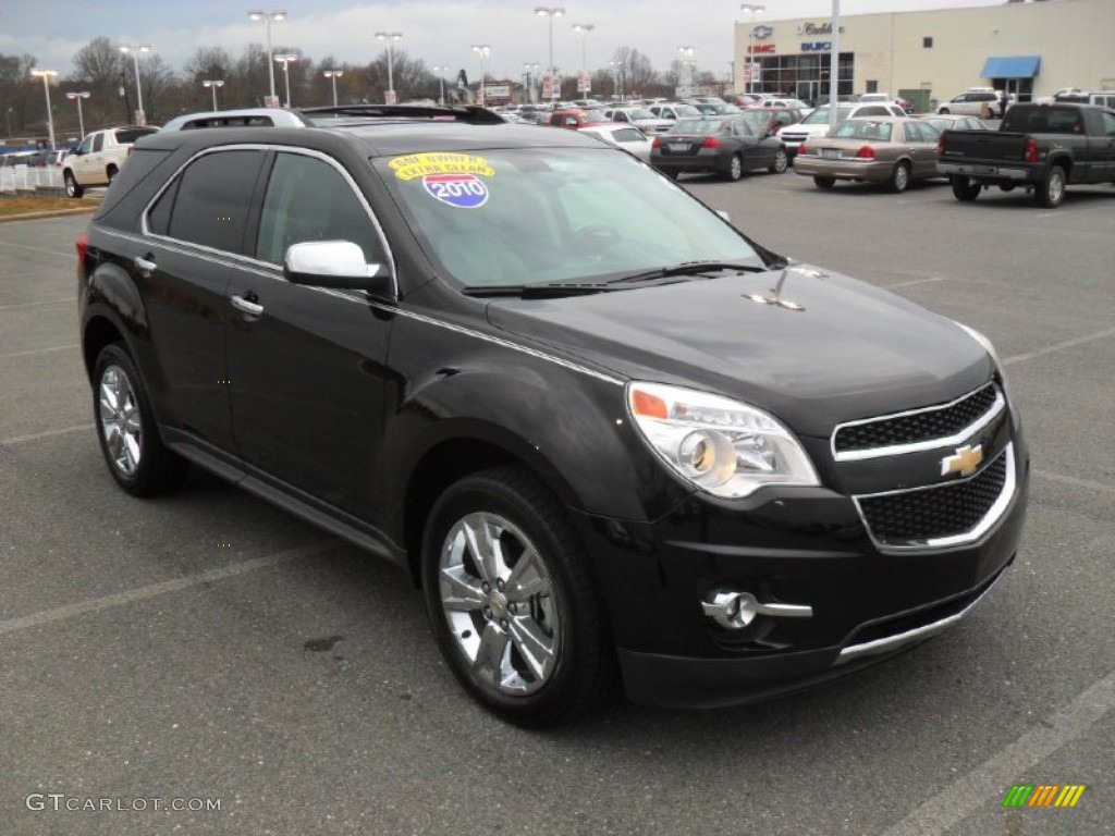 2010 Equinox LTZ - Black / Jet Black/Light Titanium photo #5