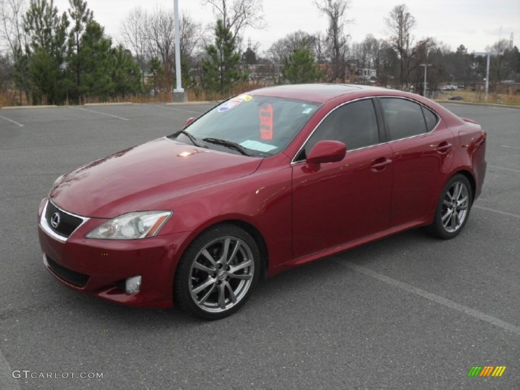 2008 IS 250 - Matador Red Mica / Cashmere Beige photo #1