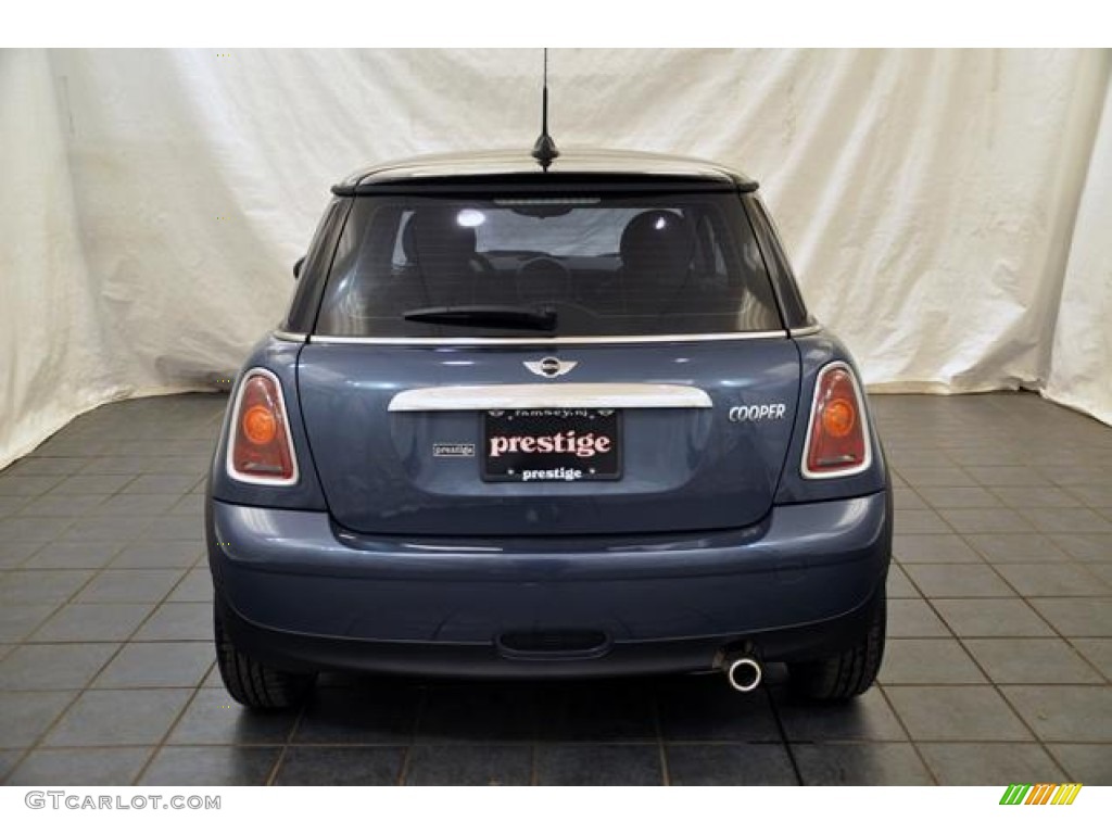 2009 Cooper Hardtop - Horizon Blue / Black/Grey photo #4