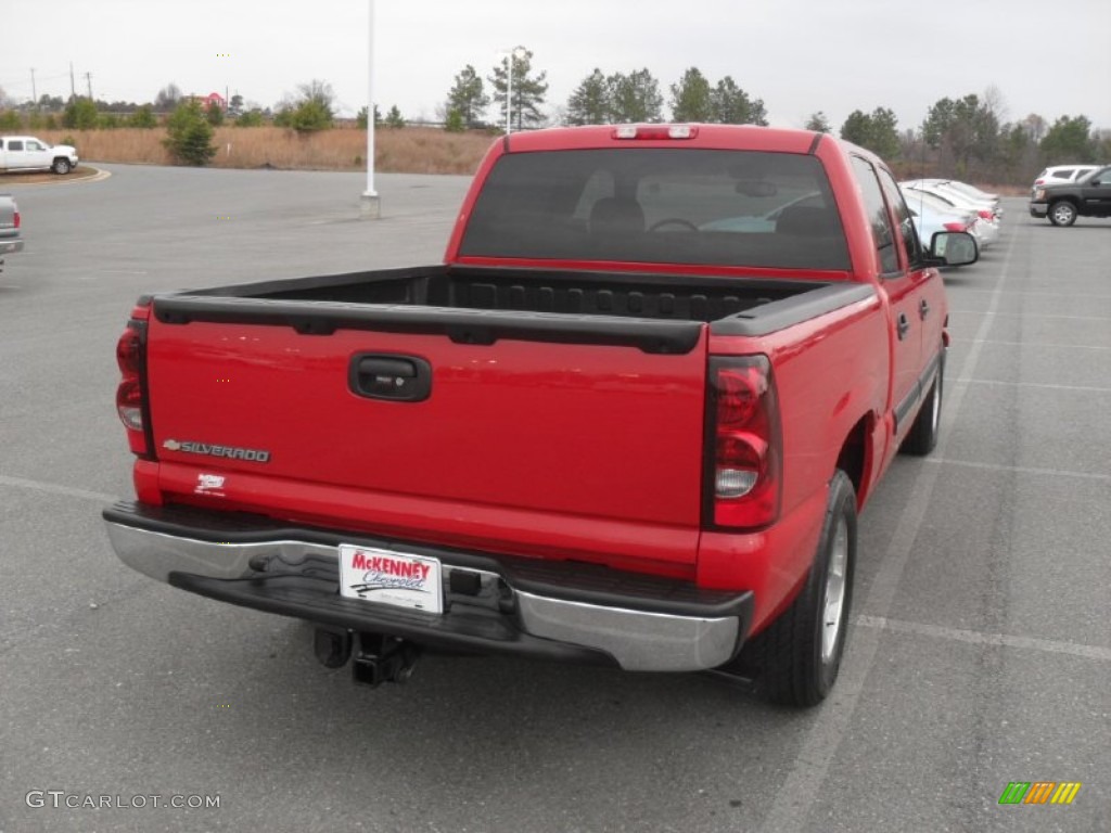 2006 Silverado 1500 LT Crew Cab - Victory Red / Medium Gray photo #3