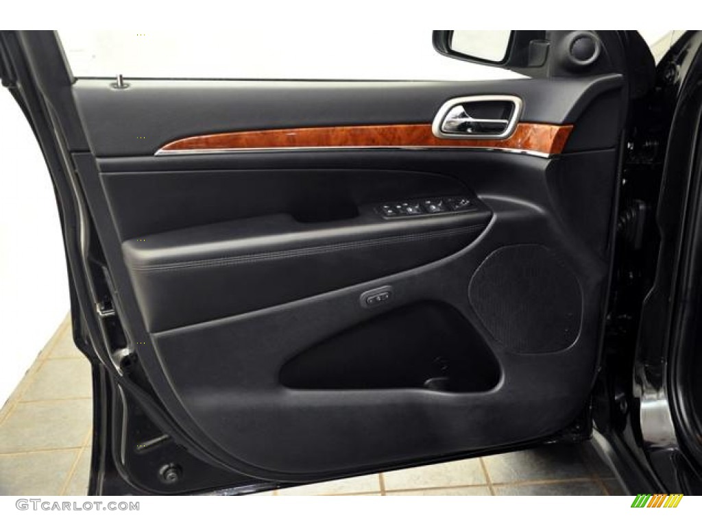 2011 Jeep Grand Cherokee Limited 4x4 Black Door Panel Photo #58279604
