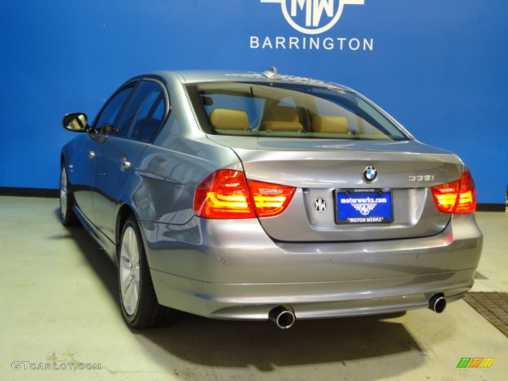 2009 3 Series 335xi Sedan - Space Grey Metallic / Saddle Brown Dakota Leather photo #5