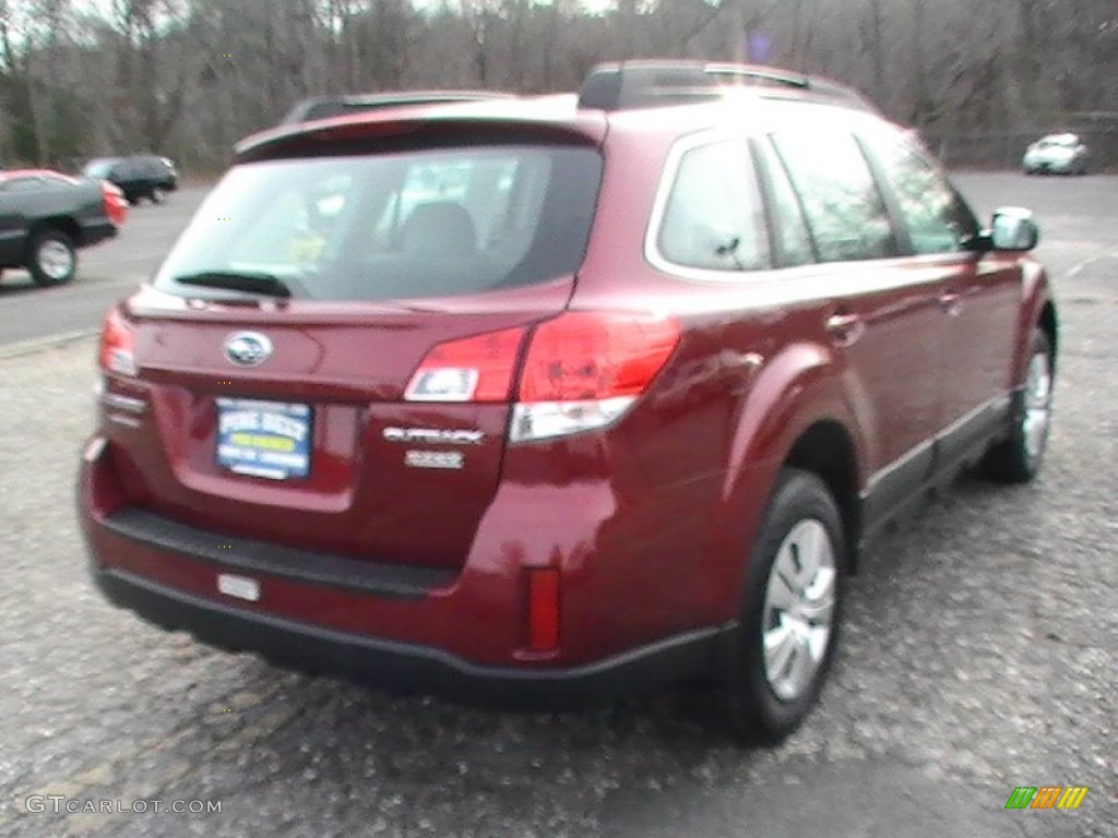 2011 Outback 2.5i Wagon - Ruby Red Pearl / Warm Ivory photo #7