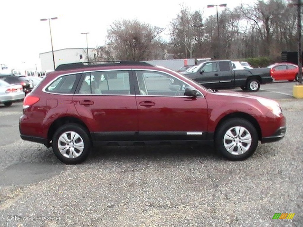 2011 Outback 2.5i Wagon - Ruby Red Pearl / Warm Ivory photo #10