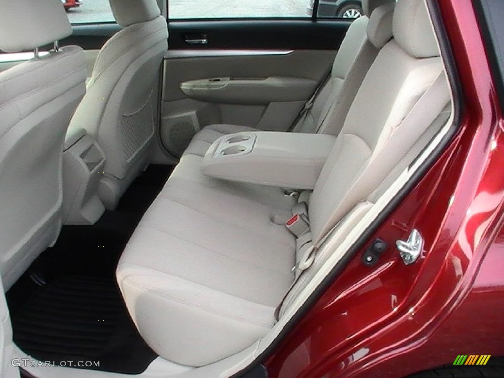 2011 Outback 2.5i Wagon - Ruby Red Pearl / Warm Ivory photo #14