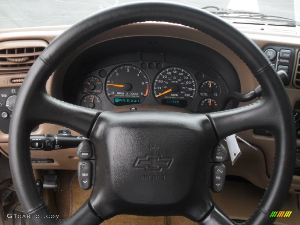 1999 Chevrolet Blazer LT 4x4 Beige Steering Wheel Photo #58280135