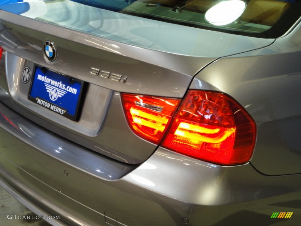 2009 3 Series 335xi Sedan - Space Grey Metallic / Saddle Brown Dakota Leather photo #27