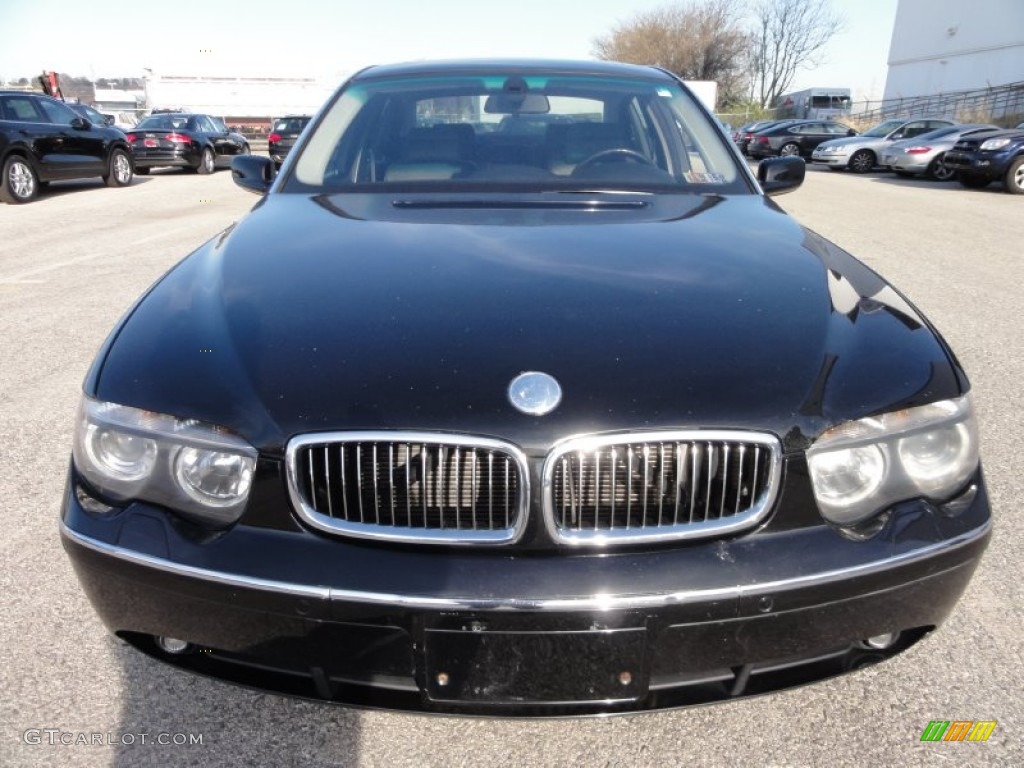 2003 7 Series 745Li Sedan - Jet Black / Black/Black photo #3