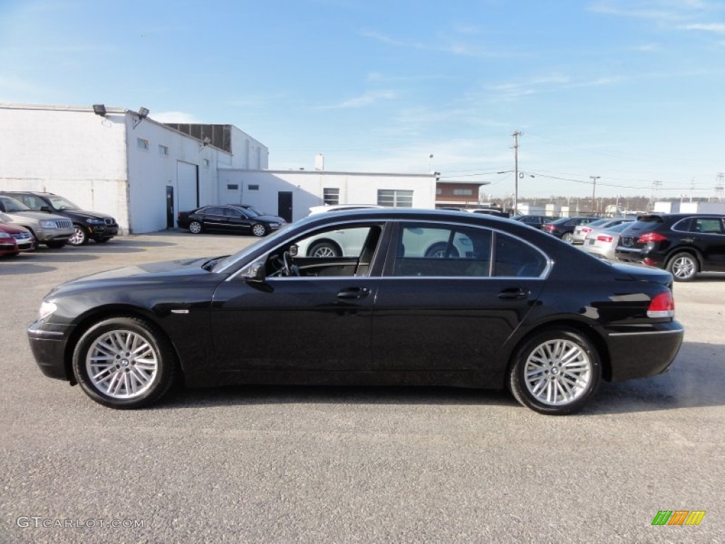 2003 7 Series 745Li Sedan - Jet Black / Black/Black photo #11