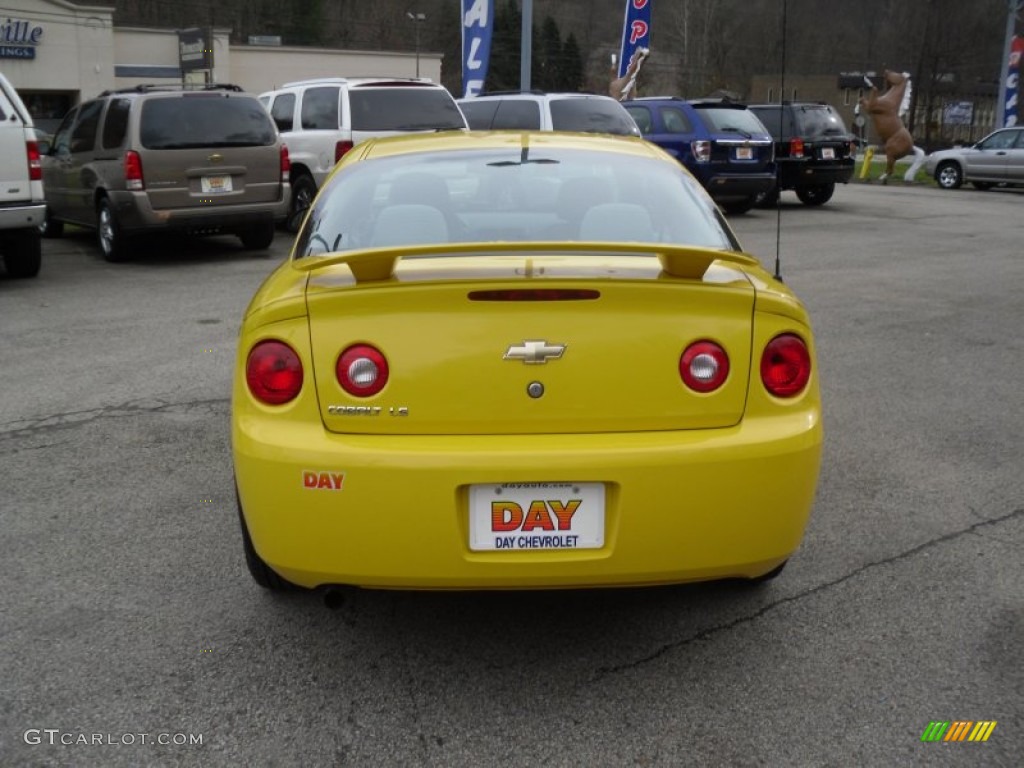 2007 Cobalt LS Coupe - Rally Yellow / Gray photo #5