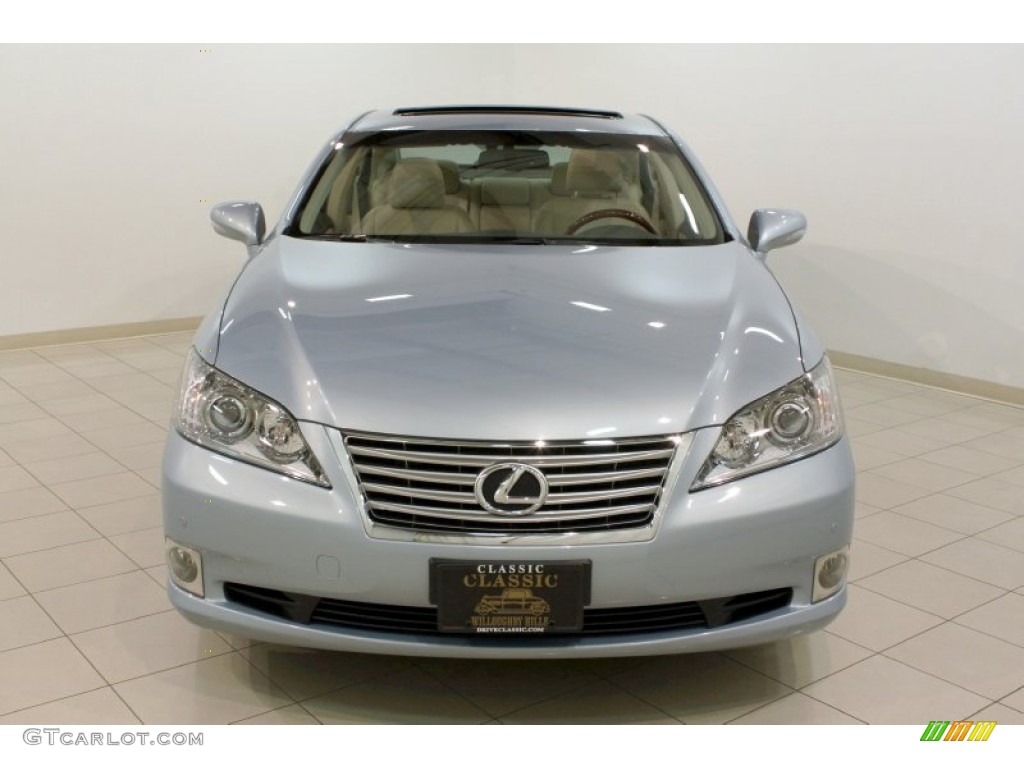 2010 ES 350 - Cerulean Blue Metallic / Parchment photo #2