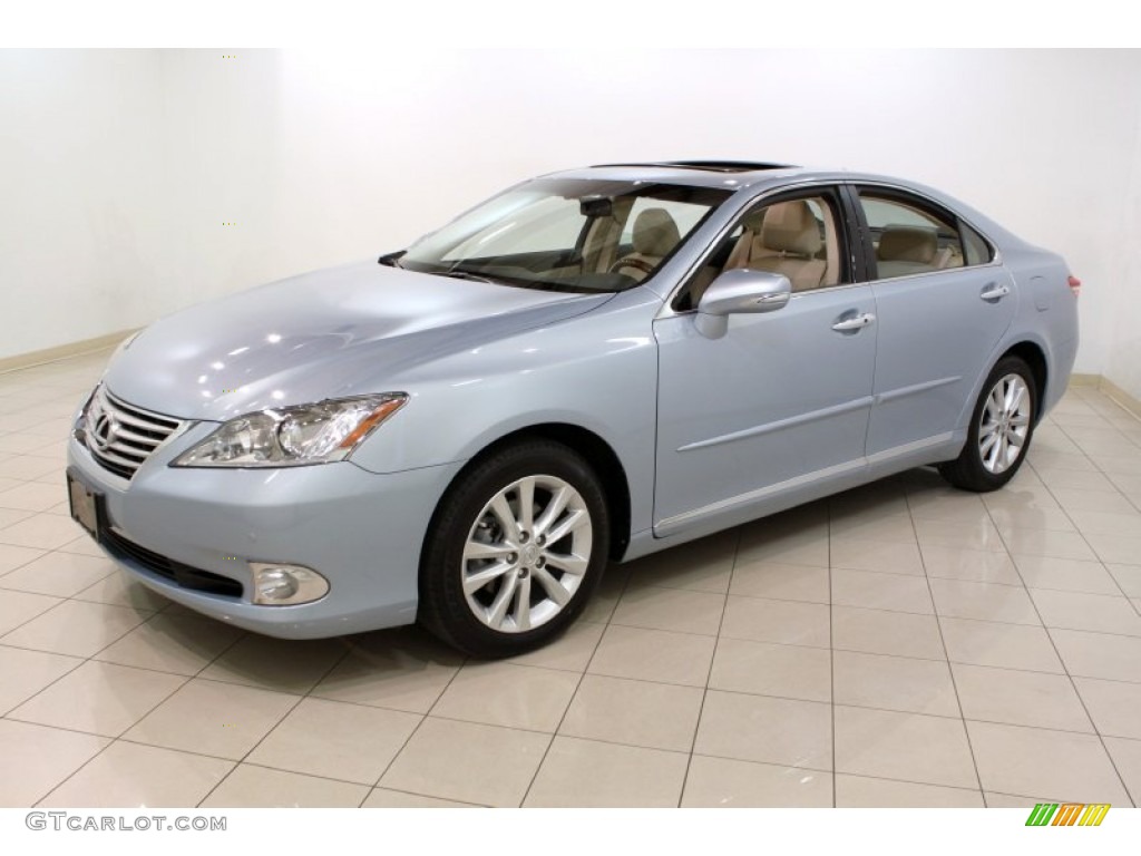2010 ES 350 - Cerulean Blue Metallic / Parchment photo #3