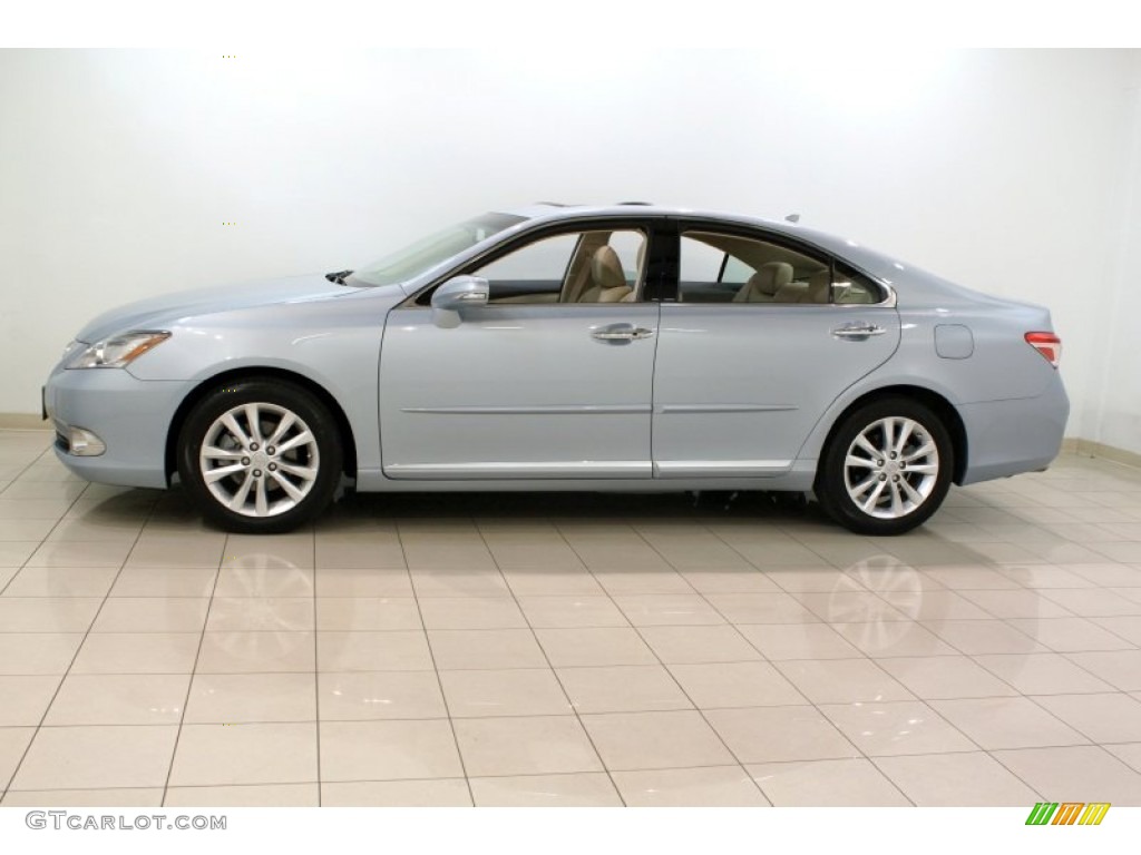 2010 ES 350 - Cerulean Blue Metallic / Parchment photo #4