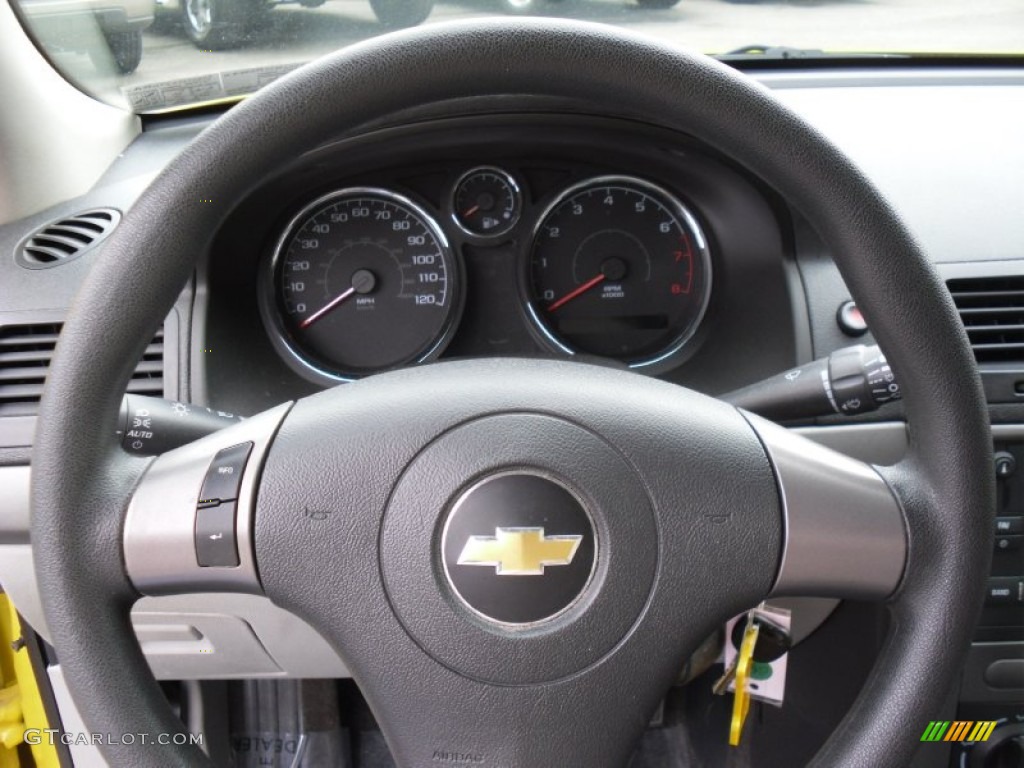 2007 Cobalt LS Coupe - Rally Yellow / Gray photo #13