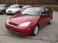 2002 Sangria Red Metallic Ford Focus SE Wagon  photo #3