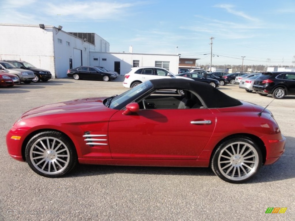 Blaze Red Crystal Pearlcoat 2005 Chrysler Crossfire Limited Roadster Exterior Photo #58283087